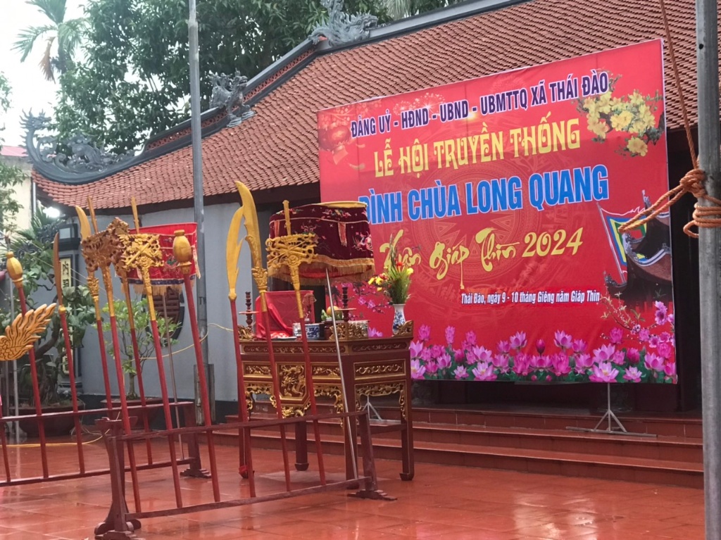 Lễ hội truyền thống chùa Longg Quang, xã Thái Đào